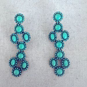 Stella and dot turquoise earrings